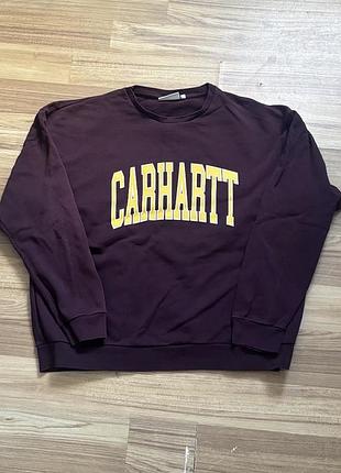 Carhartt wip w’ division sweat бордовий світшот l