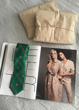 Роскошный винтажный шелковый галстук ralph lauren