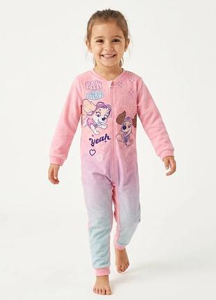 Пижама кигуруми для девочки paw patrol тонкий флис kaufland bs001632