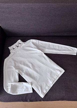 Білосніжний чоловічий гольф,лонгслів calvin klein