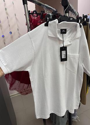 Поло біла tee jays