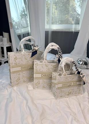 Жіноча сумка преміум book tote butterfly embroidery
