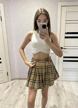 Спідниця з шортиками хс-с типу burberry