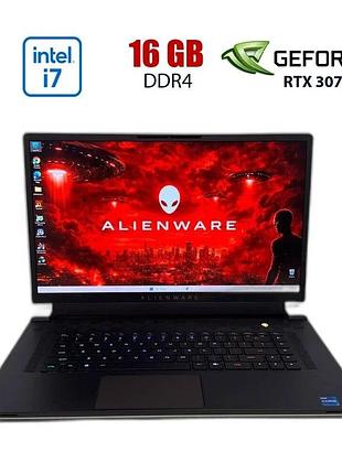Игровой ноутбук dell alienware x17 r1 / 17.3" (1920x1200) ips / intel core i7-11800h (8 (16) ядер по 1.9 - 4.6 ghz) / 16 gb ddr4 /