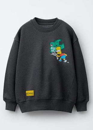 Свитшот кофта свитер худи симпсоны 128 см zara