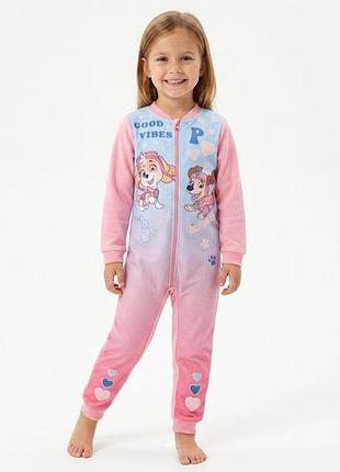 Піжама кігурумі для дівчинки paw patrol тонкий фліс kaufland bs001633