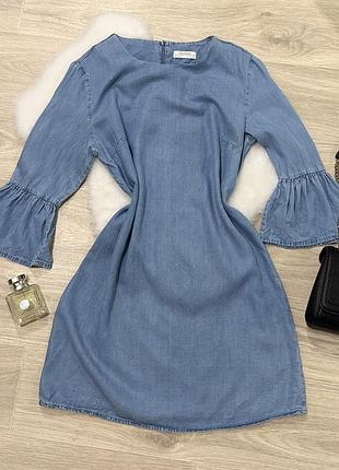 Сукня з рукавом 3/4 бренду zara 🩵