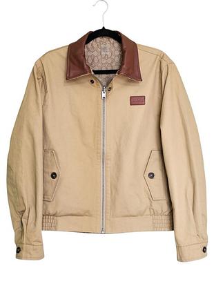 Куртка двусторонняя coach heritage reversible jacket