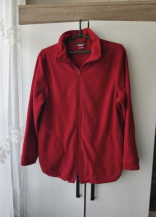 Флисовая кофта,флиска,бордового цвета, размер l xl