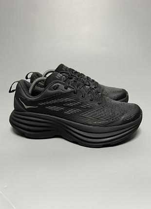 Кросівки для комфортної ходьби бігу тренувань hoka one one bondi 8 ts caged ‘stealth tech pack’  1155391 bblc оригінал