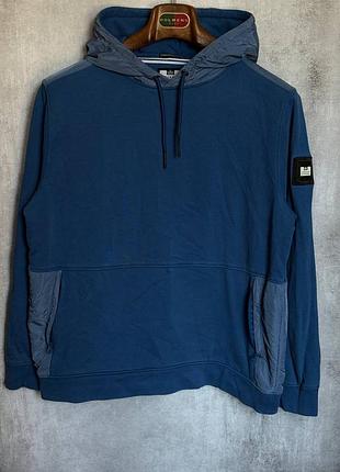 Худи weekend offender с нейлоновыми вставками как stone island