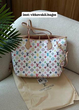 Сумка takashi neverfull mm multicolor🩶
