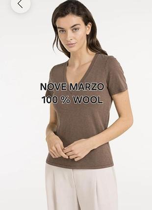 Вовняний джемпер 100 % шерсть nove marzo