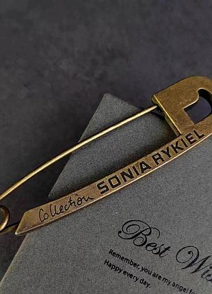 Винтажная булавка заколка sonia rykiel