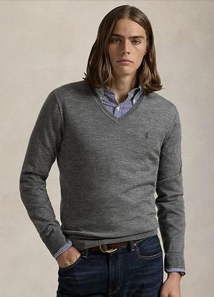 Polo ralph lauren чоловічий вовняний светр, джемпер, пуловер, реглан