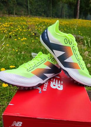 Шиповки new balance fuelcell sd100 v5, лимонно-белые, eu 40 - новые, 2 пары