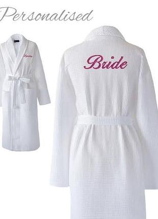 ( м - 46 р ) congratulations bride халат женский вафельный 100 % катон новый