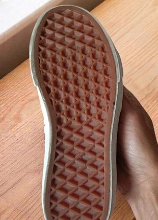 Кожаные кеды vans 5