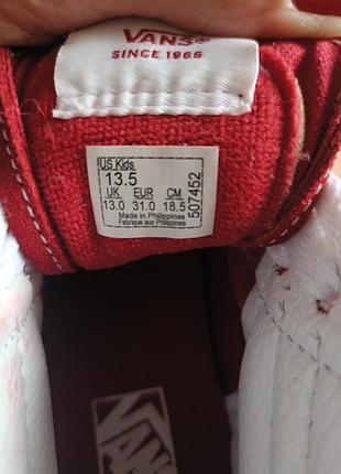 Кожаные кеды vans 4