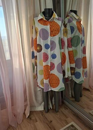 Подовжена сорочка 👕туніка оверсайз