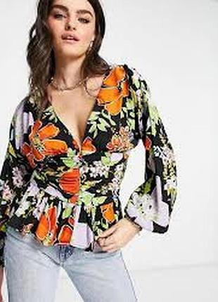 Красивая блузка на пуговицах/ xl/ brend asos