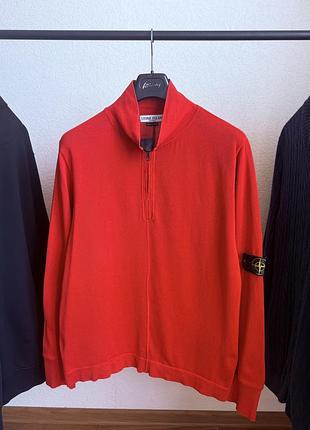Свитшот stone island vintage 2000s 1/3 zip sweatershirt crewneck