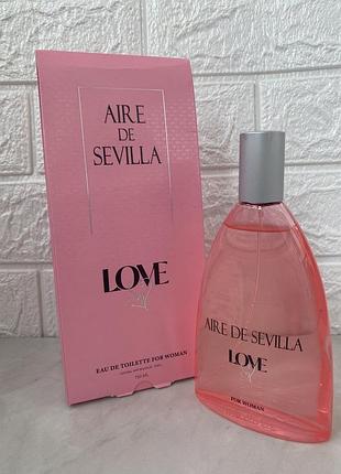 Air de sevilla love 150 мл туалетна вода для жінок, спрей