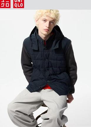 Комбинированная куртка uniqlo combination quilted jacket