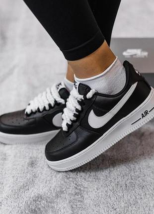 Жіночі кросівки nike air force 1 ’07 black/white / smb+ 🔗