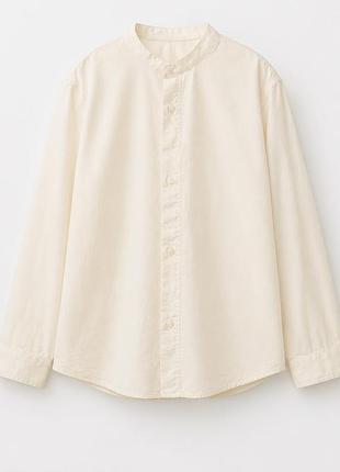 Бавовняна сорочка zara, колір ecru, 152см