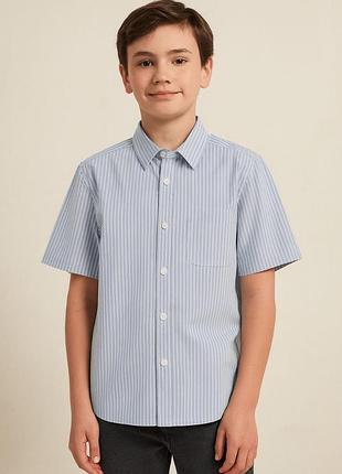 Новая вискозная рубашка jack &amp; jones в полоску