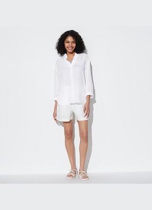 Блузка лляна uniqlo