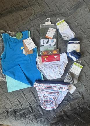 🔥sale распродаж скидка🔥 комплект белья : майки, трусики, носки ovs fagottino 2-4 92-104 palomino