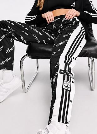 Штани спортивні на кнопках палаццо широка штанка оригінал adidas adibreak