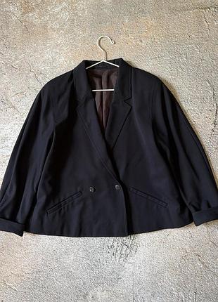 Вінтажний вовняний блейзер max mara l