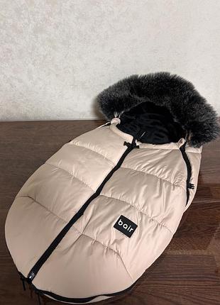 Функціональний теплий конверт bair cocon mini, бежевий