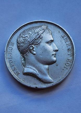 Серебряная наполеоновская медаль медаль 1807 года битва под фридландом