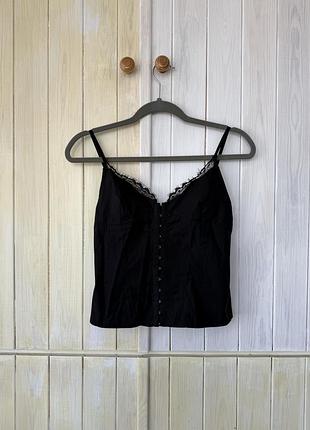 Топ корпус женский черный zara