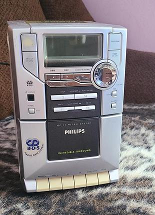 Микросистема philips mc-10/22 (cd/кассета/радио/aux) из Англии
