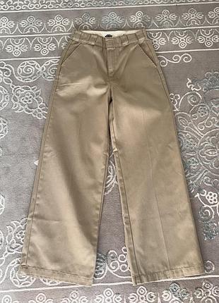 Штани dickies бежеві, широкі, розмір 26, оригінал