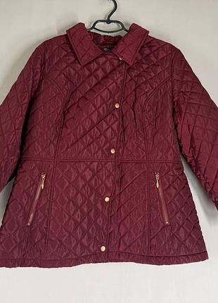 Стеганая демисезонная куртка moda at george бордового цвета (eur 46 / 320 18)