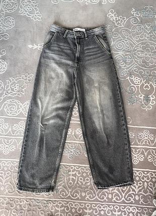 Джинси bershka baggy сірі, розмір 34