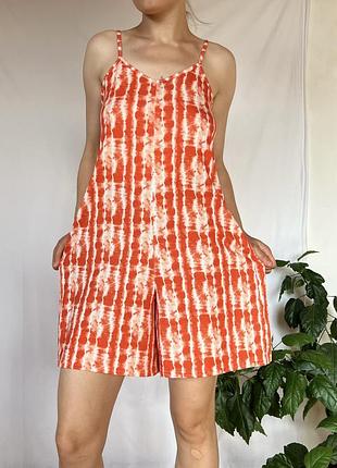 Boohoo  комбінезон tie-dye на бретелях т3