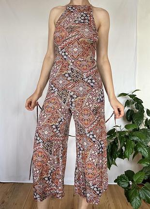Boohoo  комбінезон wide leg з орнаментом т3