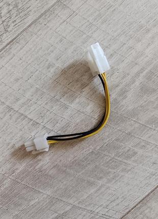 Кабель живлення cpu 4 pin 0.1 m cc-psu-7