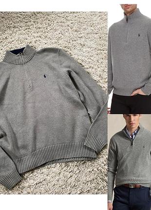 Чоловічий котоновий светр /джемпер polo by ralph lauren p.l