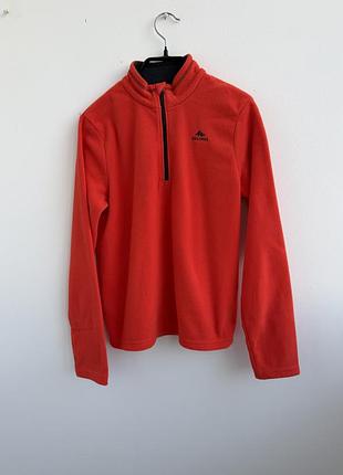 Дитяча помаранчева фліска quechua decathlon