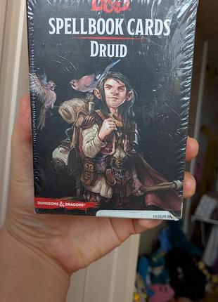 Dnd, spellbook cards druid, карти класу друїд підземелля та дракони, dungeons & dragons