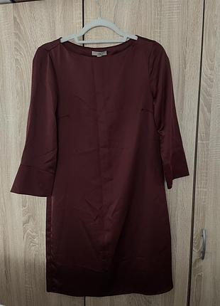 Сукня міді жіноча h&m сатинова, розмір 34