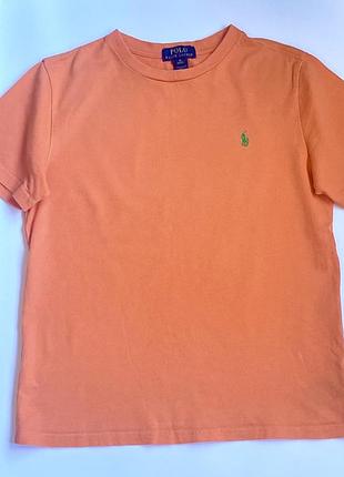 Женская яркая оранжевая футболка polo ralph lauren / оригинал